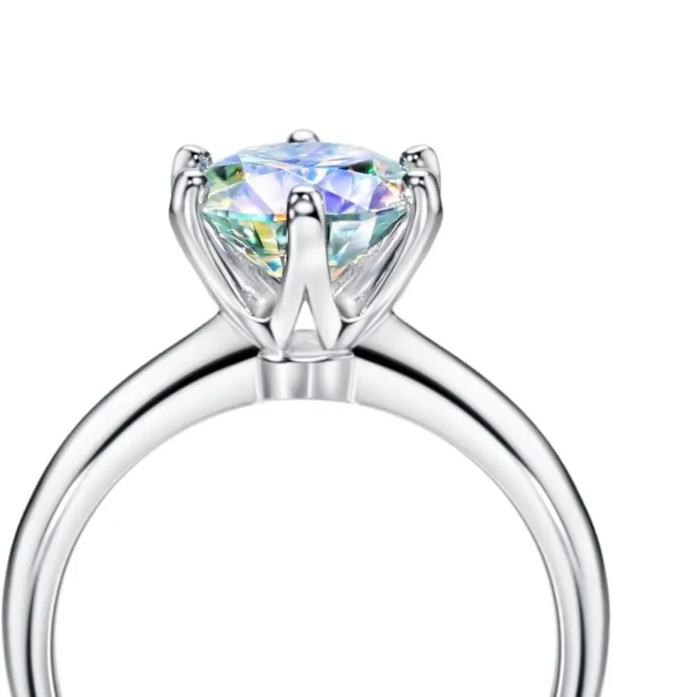 18k 2 carat Certified Diamond Celestial Mystic Diamond Moissanite Ring